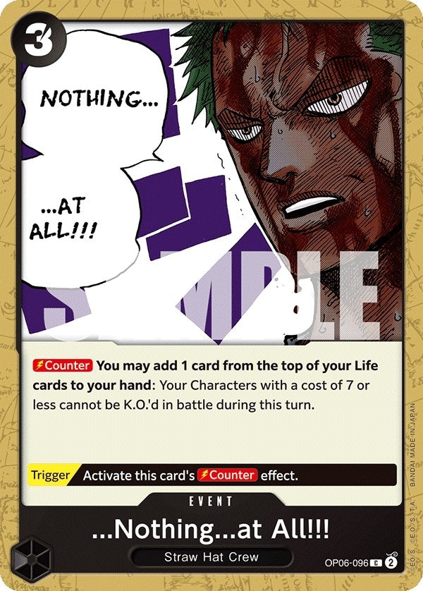 Image for ...Nothing...at All!!! (OP06-096) - One Piece Card Game