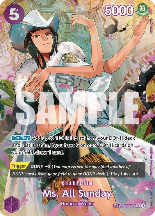 Image for Ms. All Sunday (SP) (OP04-064) - One Piece Card Game