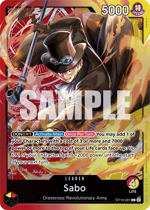 Image for Sabo (001) (ST13-001) (ST-13) - One Piece Card Game