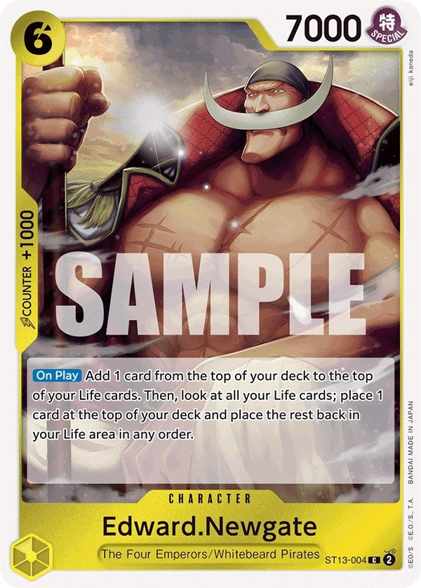 Image for Edward.Newgate (ST13-004) (ST-13) - One Piece Card Game