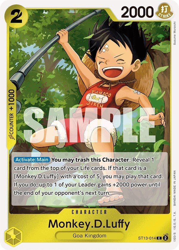 Image for Monkey.D.Luffy (014) (ST13-014) (ST-13) - One Piece Card Game