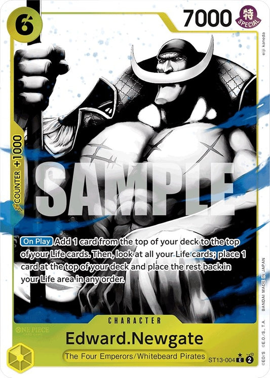 Image for Edward.Newgate (Parallel) (ST13-004) - One Piece Card Game