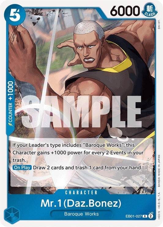 Image for Mr. 1 (Daz.Bonez) (EB01-027) - One Piece Card Game