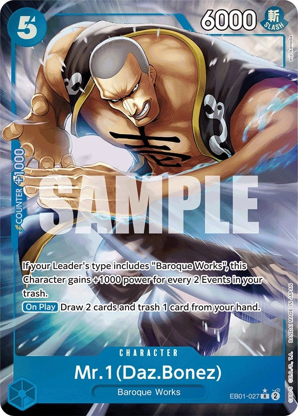 Image for Mr. 1 (Daz.Bonez) (Alternate Art) (EB01-027) - One Piece Card Game