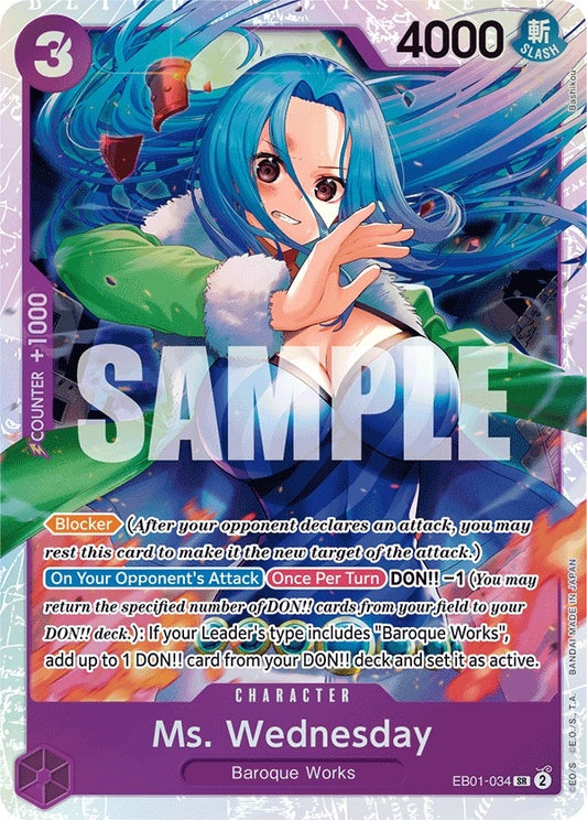 Image for Ms. Wednesday (EB01-034) - One Piece Card Game