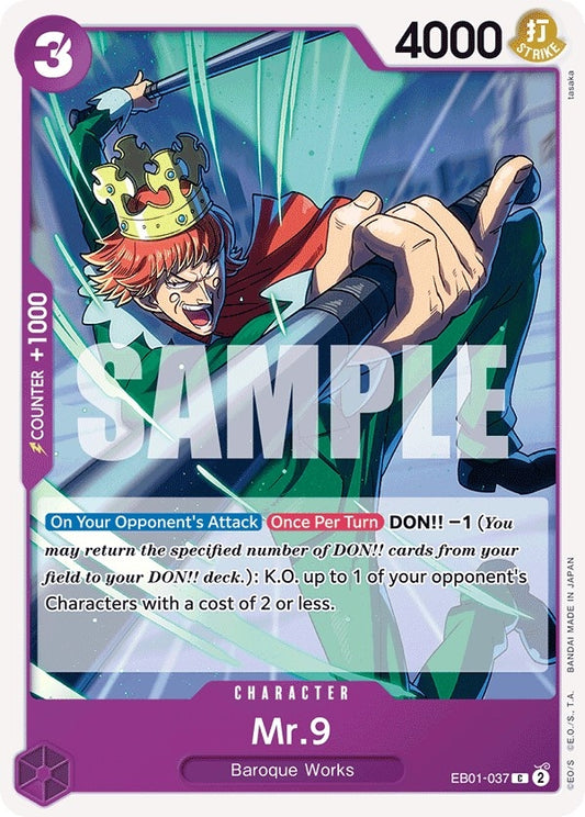 Image for Mr. 9 (EB01-037) - One Piece Card Game