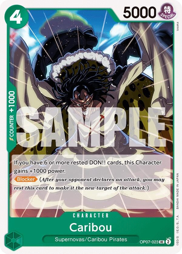 Image for Caribou (OP07-023) - One Piece Card Game