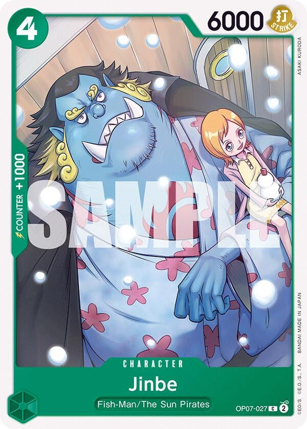 Image for Jinbe (027) (OP07-027) - One Piece Card Game