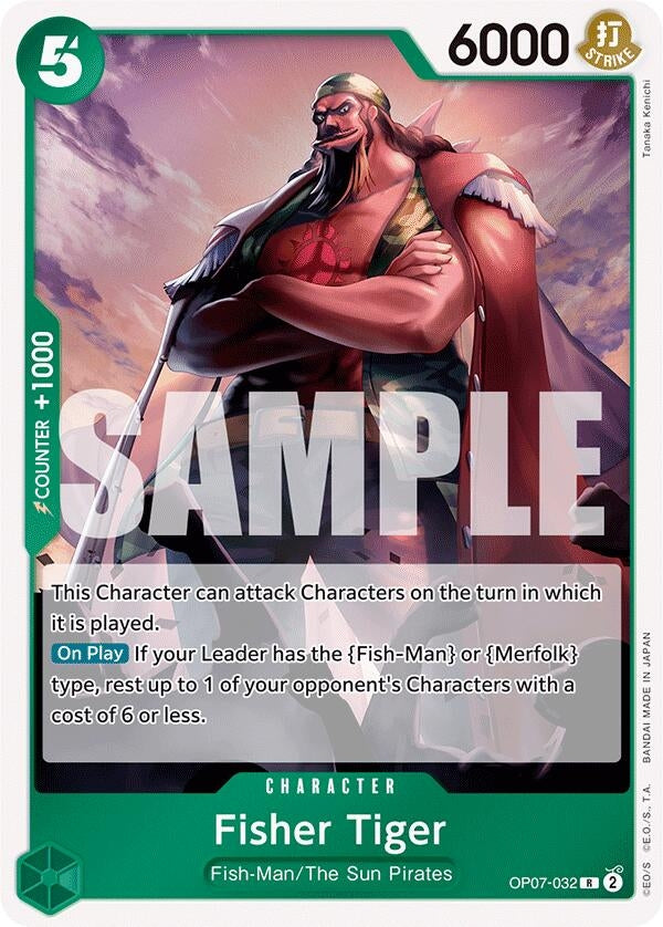 Image for Fisher Tiger (OP07-032) - One Piece Card Game