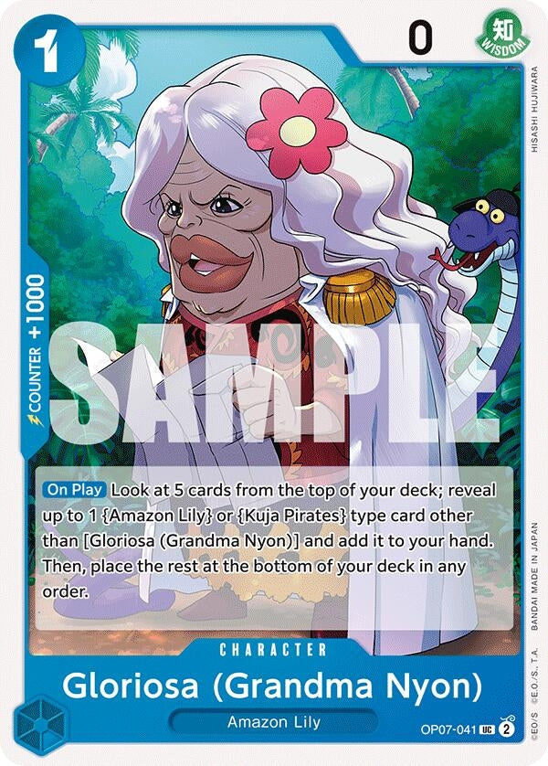 Image for Gloriosa (Grandma Nyon) (OP07-041) - One Piece Card Game