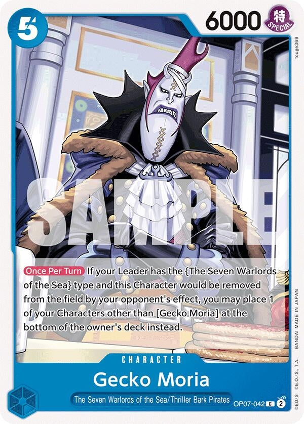 Image for Gecko Moria (042) (OP07-042) - One Piece Card Game