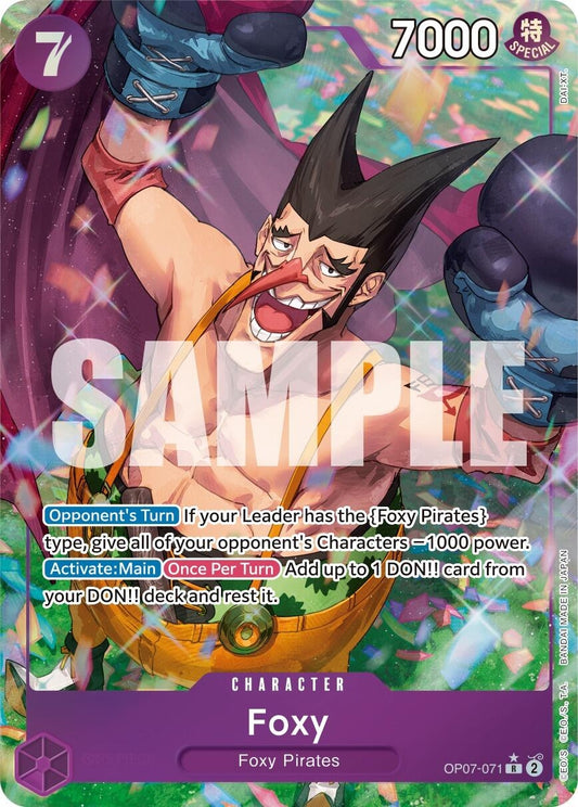 Image for Foxy (071) (Parallel) (OP07-071) - One Piece Card Game