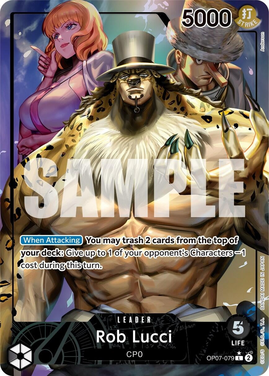 Image for Rob Lucci (079) (Parallel) (OP07-079) - One Piece Card Game