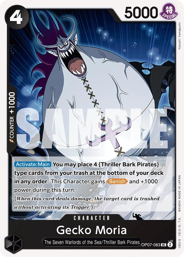 Image for Gecko Moria (083) (OP07-083) - One Piece Card Game