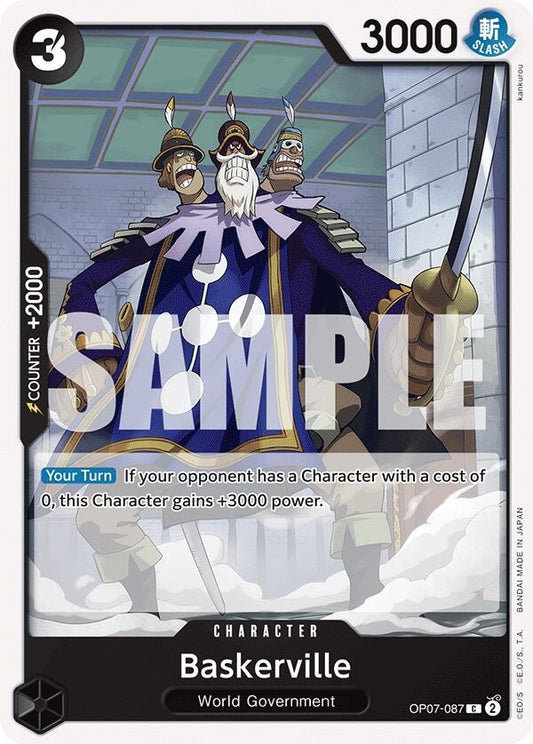 Image for Baskerville (OP07-087) - One Piece Card Game