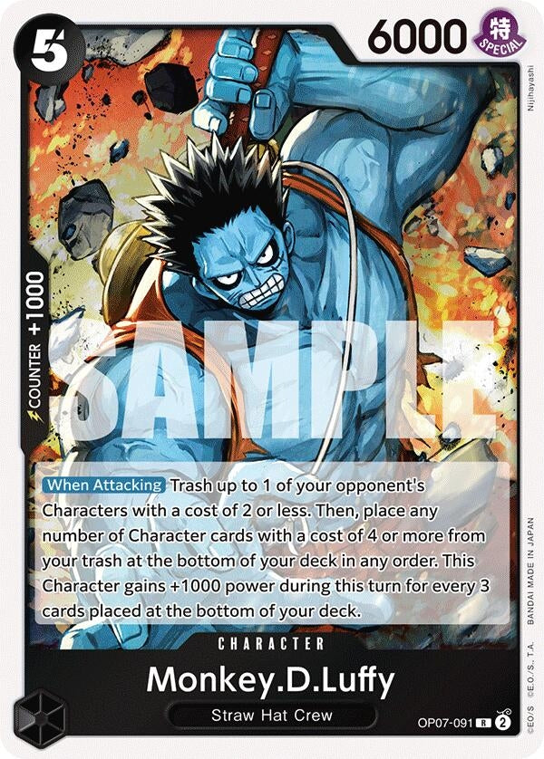 Image for Monkey.D.Luffy (091) (OP07-091) - One Piece Card Game