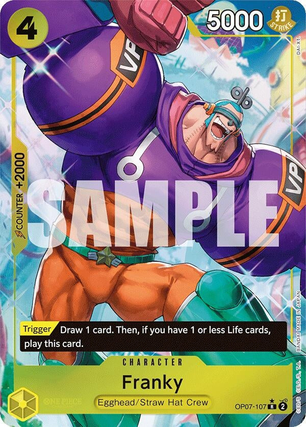 Image for Franky (Parallel) (OP07-107) - One Piece Card Game