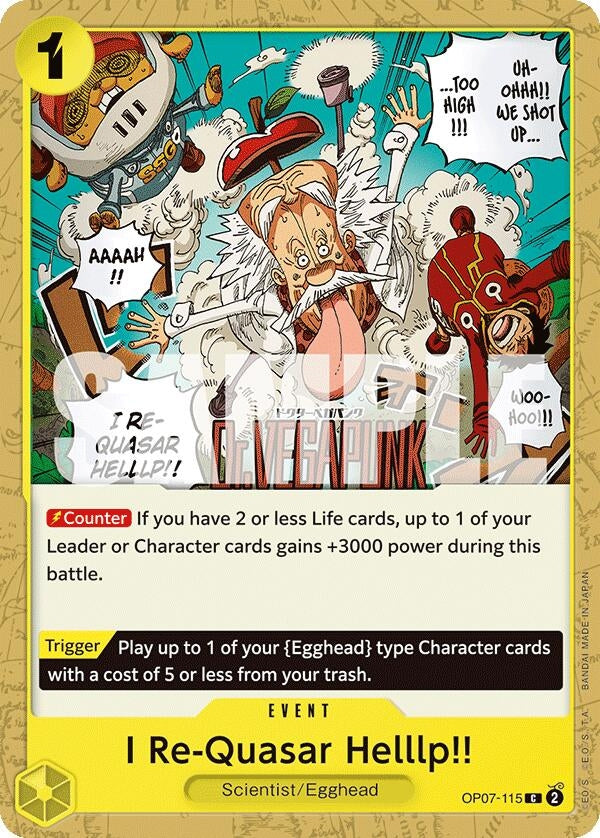 Image for I Re-Quasar Helllp!! (OP07-115) - One Piece Card Game