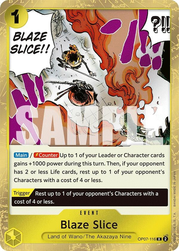 Image for Blaze Slice (OP07-116) - One Piece Card Game