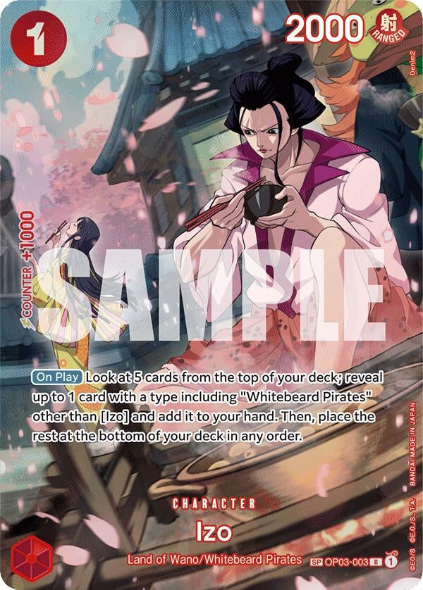 Image for Izo (SP) (OP03-003) - One Piece Card Game