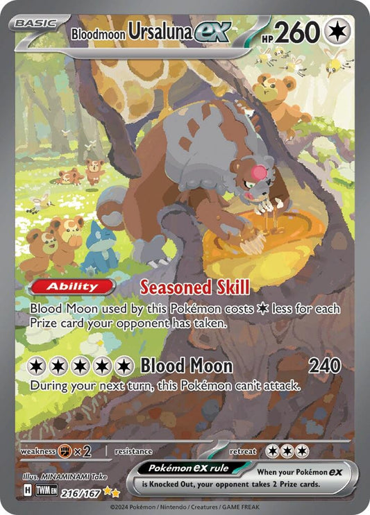 Image for Bloodmoon Ursaluna ex (216/167) - Pokemon