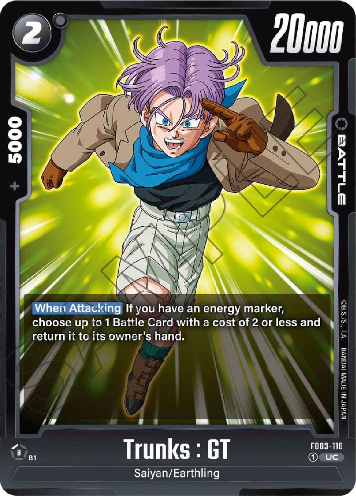 Image for Trunks : GT - FB03-118 (FB03-118) - Dragon Ball Super: Fusion World