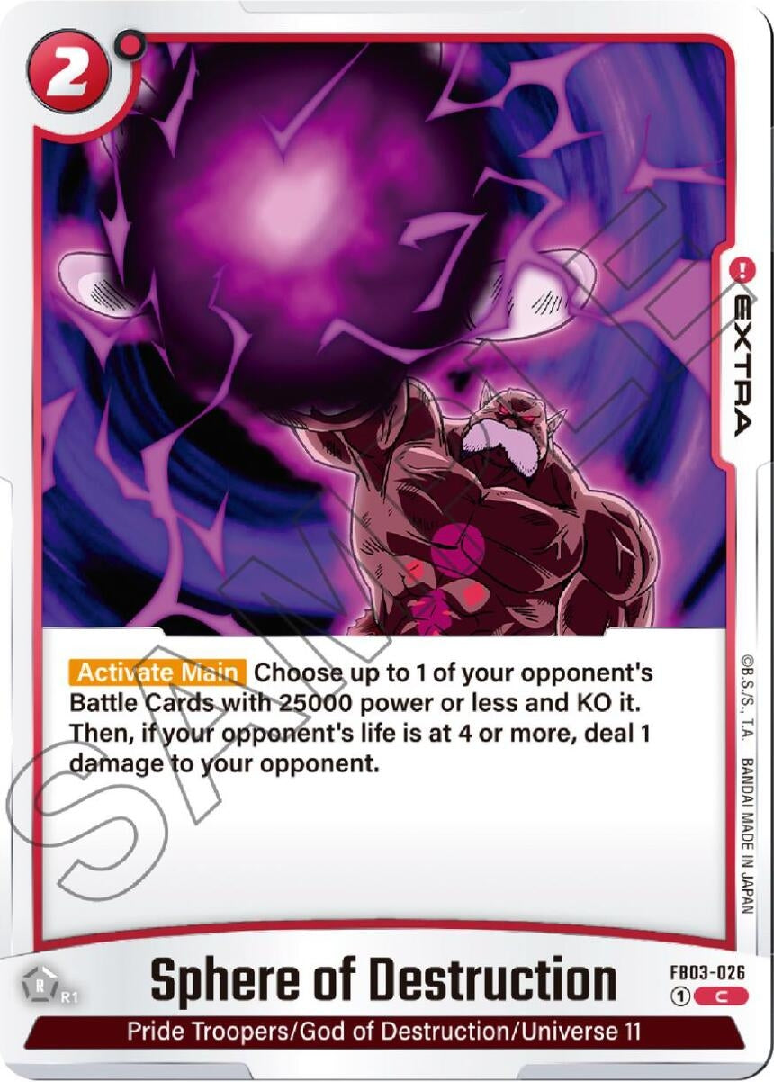 Image for Sphere of Destruction (FB03-026) - Dragon Ball Super: Fusion World