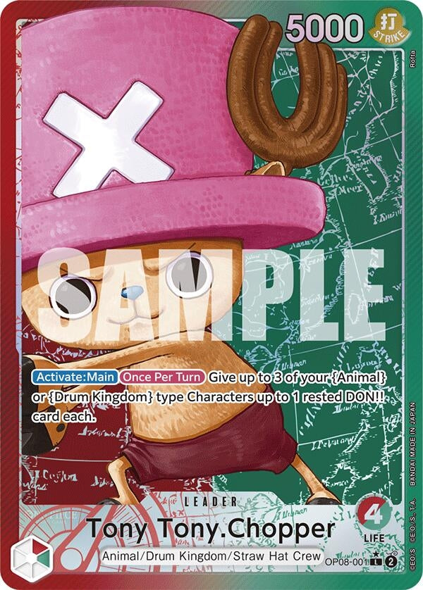 Image for Tony Tony.Chopper (001) (Parallel) (OP08-001) - One Piece Card Game