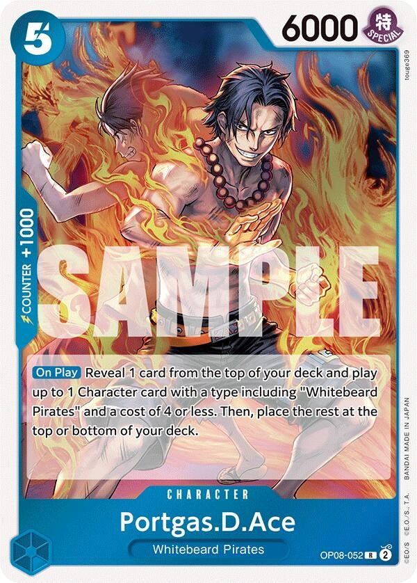 Image for Portgas.D.Ace (OP08-052) - One Piece Card Game