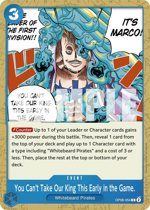 Image for You Can't Take Our King This Early in the Game. (OP08-054) - One Piece Card Game