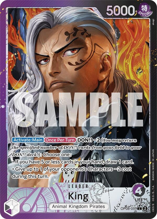 Image for King (057) (Parallel) (OP08-057) - One Piece Card Game