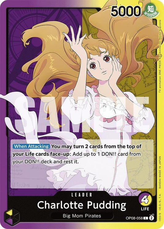 Image for Charlotte Pudding (058) (OP08-058) - One Piece Card Game