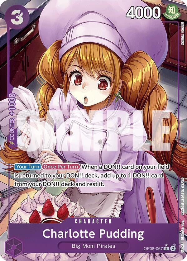 Image for Charlotte Pudding (067) (Parallel) (OP08-067) - One Piece Card Game