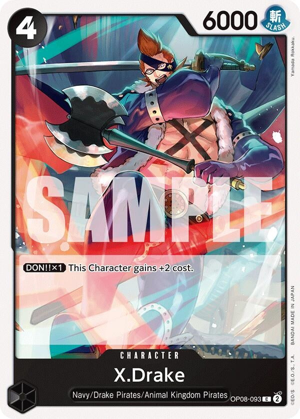 Image for X.Drake (OP08-093) - One Piece Card Game