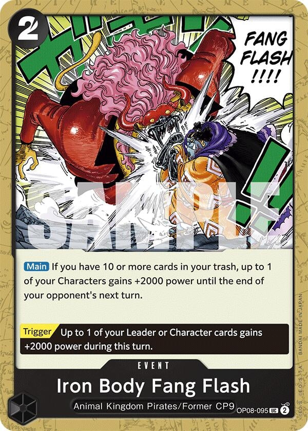 Image for Iron Body Fang Flash (OP08-095) - One Piece Card Game