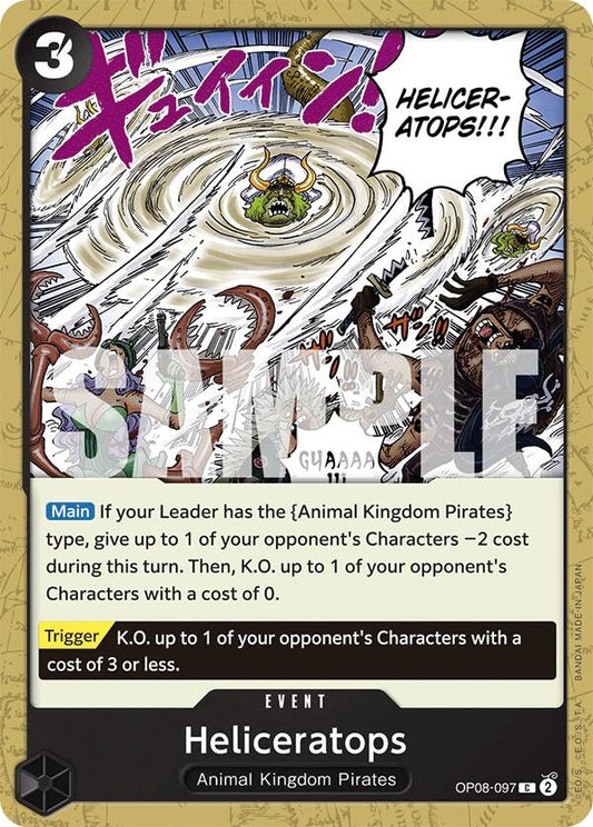 Image for Heliceratops (OP08-097) - One Piece Card Game