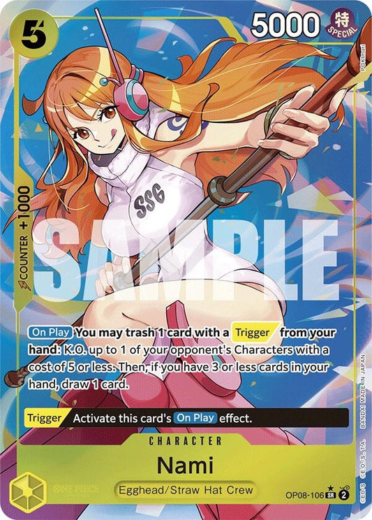 Image for Nami (Parallel) (OP08-106) - One Piece Card Game