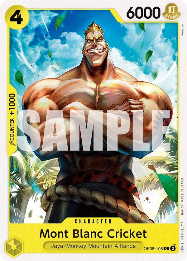 Image for Mont Blanc Cricket (OP08-108) - One Piece Card Game