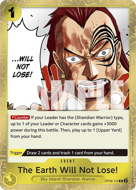 Image for The Earth Will Not Lose! (OP08-115) - One Piece Card Game