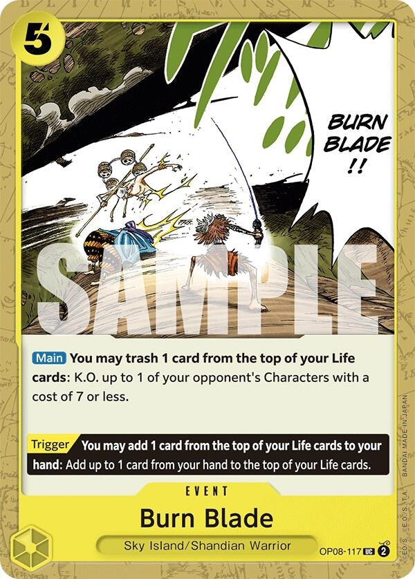 Image for Burn Blade (OP08-117) - One Piece Card Game
