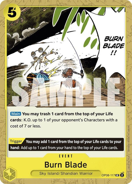 Image for Burn Blade (OP08-117) - One Piece Card Game