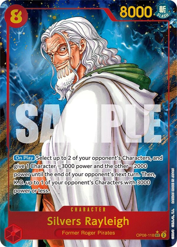 Image for Silvers Rayleigh (Parallel) (OP08-118) - One Piece Card Game