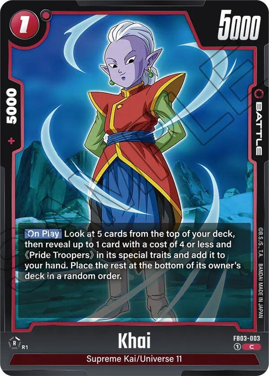 Image for Khai (FB03-003) - Dragon Ball Super: Fusion World