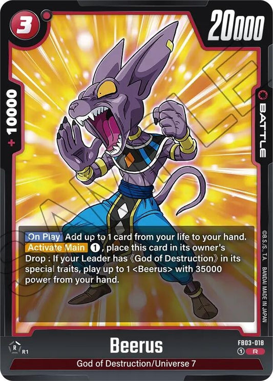 Image for Beerus - FB03-018 (FB03-018) - Dragon Ball Super: Fusion World