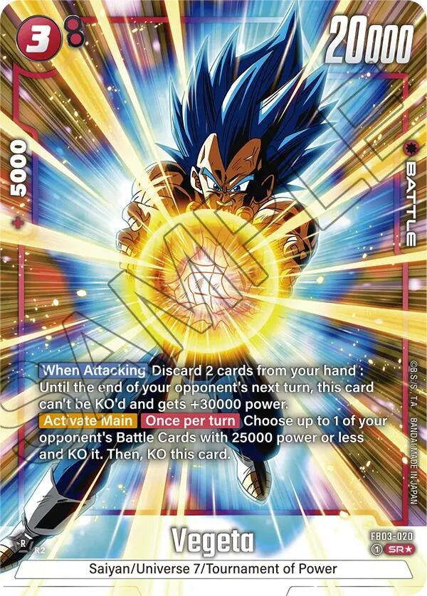 Image for Vegeta - FB03-020 (Alternate Art) (FB03-020) - Dragon Ball Super: Fusion World