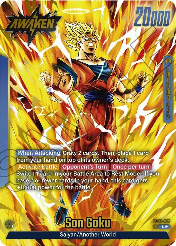 Image for Son Goku - FB03-027 (Alternate Art) (FB03-027) - Dragon Ball Super: Fusion World