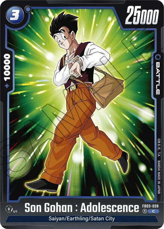 Image for Son Gohan : Adolescence - FB03-038 (FB03-038) - Dragon Ball Super: Fusion World