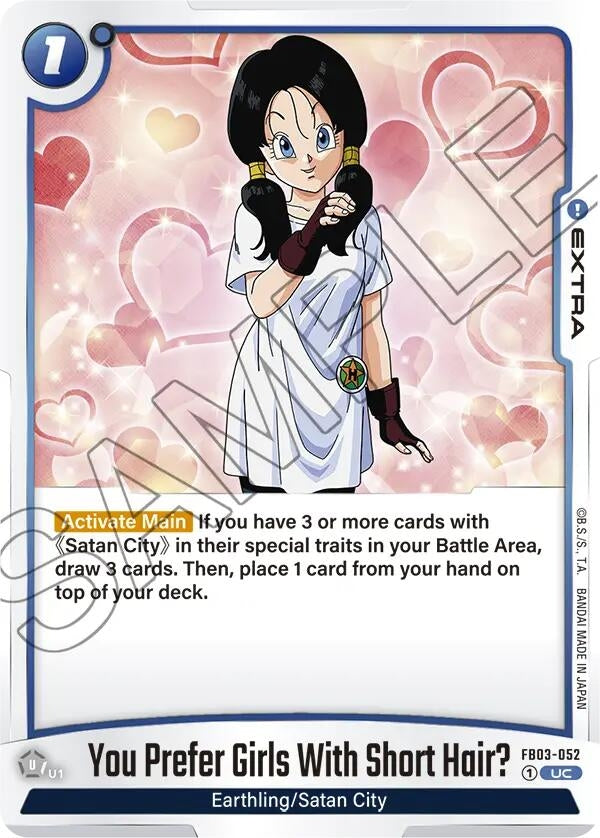 Image for You Prefer Girls With Short Hair? (FB03-052) - Dragon Ball Super: Fusion World