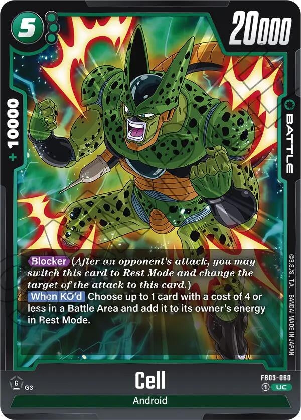 Image for Cell - FB03-060 (FB03-060) - Dragon Ball Super: Fusion World