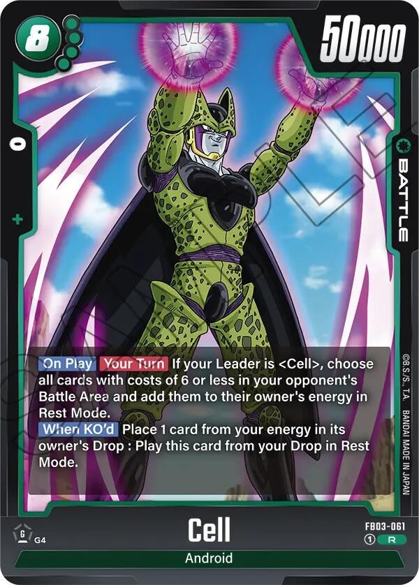 Image for Cell - FB03-061 (FB03-061) - Dragon Ball Super: Fusion World